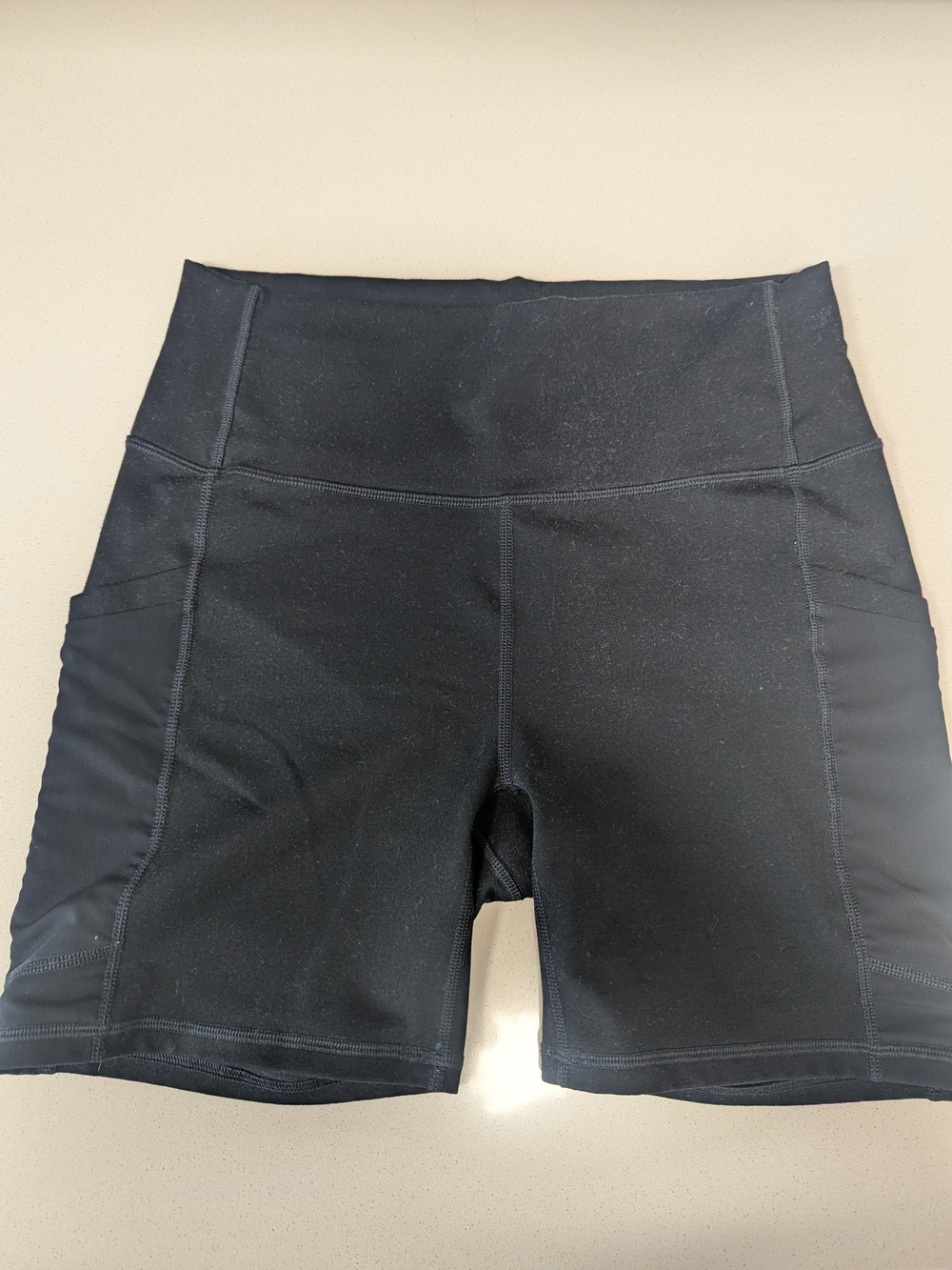 Fabletics Black High-Waist Bike Shorts